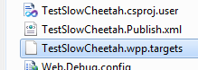 SlowCheetah targets files